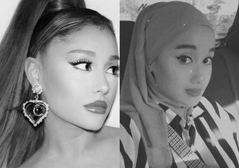 Bagaikan Pinang Dibelah Dua, Wanita Cantik yang Mirip Penyanyi Lagu Thank U Next Ini Sampai Dibilang Ariana Grande Versi Berhijab
