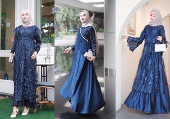 Glamor! Ini 5 Dress Hijab Kondangan Warna Royal Blue yang Mewah!