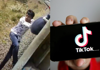 Jangan Ditiru! Cowok Ini Jatuh ke Bawah Gerbong Kereta yang Melaju Cepat Demi Bikin TikTok!