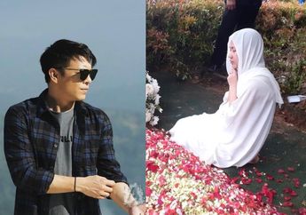 BCL Menangis di Depan Pusara Sang Suami, Ariel Noah Datang ke Pemakaman Ashraf Sinclair: Berharap Unge Bisa Melewati Ini