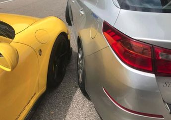 Bayar Ganti Rugi Hanya Segini, Supir Taksi Auto Elus Dada Lega Meski Kelar Tabrak Supercar Porsche