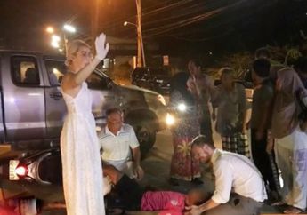 Masih Pakai Baju Pernikahan, Pasangan Pengantin Baru Ini Rela Tinggalkan Pesta Demi Selamatkan Korban Kecelakaan Lalu Lintas
