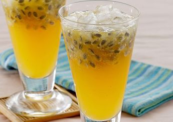 Resep Es Soda Jeruk Markisa Enak, Kesegarannya Nampol Di Lidah