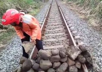 Viral Video Tumpukan Batu di Atas Rel Kereta Api: Jangan Pernah Coba-coba Melakukannya Karena Ini Hukuman Bagi Pelaku yang Melakukannya