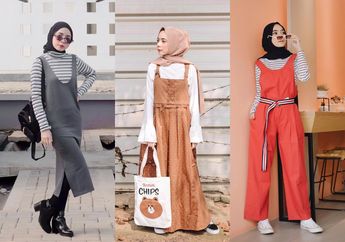 Cute! Ini Inspirasi 5 Overall Buat Hijabers Bikin Gaya Imut & Manis!
