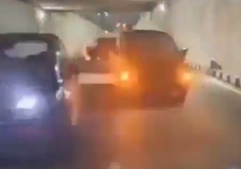 Nggak Patut Ditiru, 4 Pengemudi Mobil Lakukan TikTok Challange Suling Sakti Spongebob di Underpass