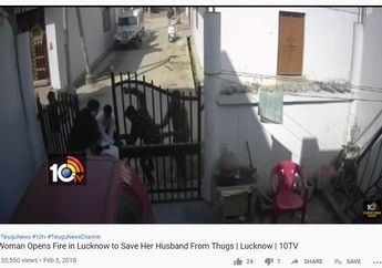 (Video) Suaminya Tiba-tiba Dikeroyok Orang Tak Dikenal di Depan Rumah, Istri Ini Tembaki Para Pelaku