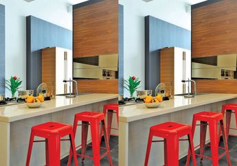 Serasikan Warna untuk Dapur Mungil, Coba Gunakan Warna Solid