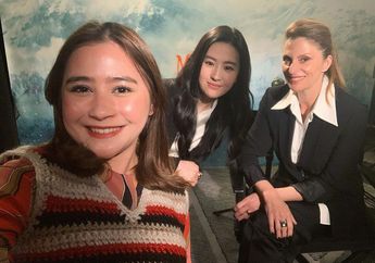 Intip Gaya Manis Prilly Latuconsina Saat Jadi Perwakilan Asia Tenggara Bertemu Pemeran 'Mulan'!