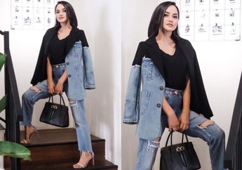 Terjerat Kasus Narkoba, Intip Gaya Trendi Ririn Ekawati dengan Ripped Jeans