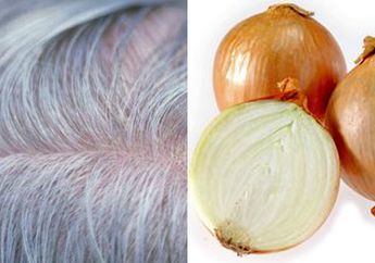 Tidak Percaya Diri karena Punya Uban? Coba Atasi dengan Ramuan Bawang Bombay yang Bikin Warna Rambut Tetap Alami