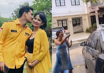 Padahal Lagi Hamil Muda, Tingkah Vanessa Angel Saat Cuci Mobil Ini Buat Warganet Khawatir: 'Hati-hati Takut Jatoh!'