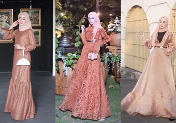 Rich Brown Hingga Soft Brown, Ini 5 Dress Cokelat Hijab yang Manis!