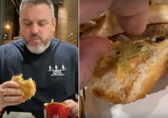 Nekat! Pria Ini Makan Burger yang Sudah Dikubur Selama Lebih dari 1 Tahun! Ngaku Alami Ini yang Pasti Bikin Kita Syok