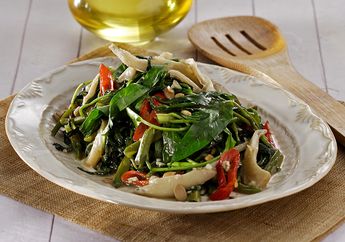 Resep Kangkung Tumis Jamur Enak, Menu Praktis yang Bisa Diandalkan
