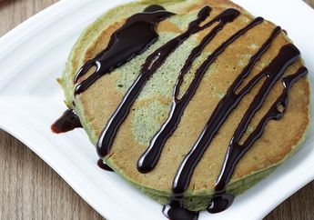 Resep Pancake Havermut Green Tea Enak Ini Semakin Menggoda Dengan Saus Cokelatnya