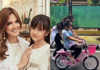 Bosan Setengah Mati Diisolasi dalam Rumah hingga Sempat Teriak-teriak Frustasi, Nia Ramadhani Akhirnya Girang Bisa Keluar Rumah Ajari Anak Gadisnya Main Sepeda