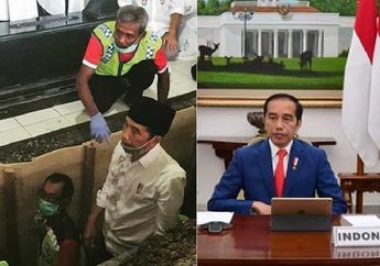 Makam Ibunda Masih Belum Kering, Hanya dalam Hitungan Jam Jokowi Sudah Langsung Bekerja Demi Berantas Virus Corona