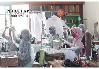 Inspiratif! Anne Avantie Berbagi Baju APD yang Dijahit Sendiri Bagi Tim Medis Penanganan Covid-19!