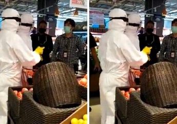 Heboh Dua Orang Belanja pakai APD di Supermarket, Malah Marah dan Pamer Uang Saat Ditegur, 'Saya Juga Bawa Duit di Sini!'