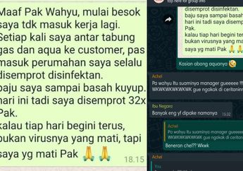 Ngaku Kena Semprot Disinfektan 32 Kali Setiap Antar Galon Air ke Pelanggan, Pegawai Toko Gas Ini Ogah Kejar Lagi