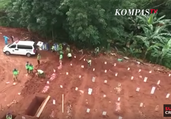 Mengiris Hati, Begini Kondisi Kuburan Masal untuk Korban Meninggal Virus Corona di TPU Pondok Rangon