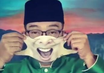 Pemotor Wajib Pakai Masker Selama PSBB, Gubernur Ridwan Kamil Kasih Contoh Masker Kain Unik