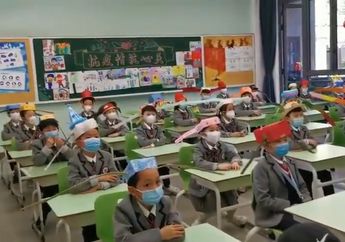 Kembali Masuk Sekolah Setelah Lockdown Akibat Covid-19, Begini Cara Unik Pelajar di China Tetap Cegah Penyebaran Virus Corona