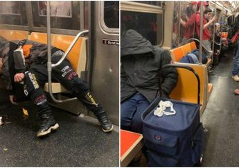 Memilukan! Begini Potret Dampak Corona Pada Warga Miskin di New York, Tergeletak dan Penuh Sampah di Subway