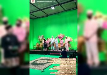 Unik! Virtual Wedding dengan Green Screen Jadi Ide Resepsi Pernikahan di Tengah Pandemi Corona, Simak Kisahnya