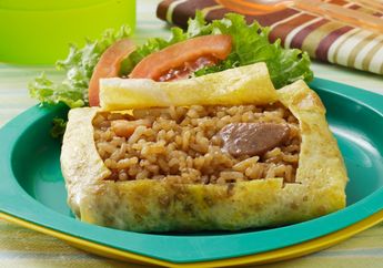 Resep Nasi Goreng Bungkus Telur Enak, Menu Sarapan yang Tampil Unik Dan Cantik