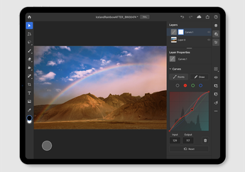 Update Photoshop for iPad Tambah Curves dan Sensitifitas Apple Pencil