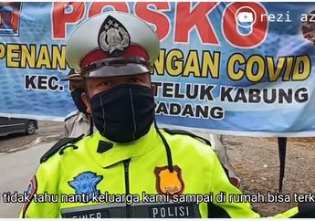 Viral Video Polisi Petugas PSBB Menangis Minta Dites Virus Corona, Ini Alasannya!