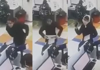 Gregetan Tak Kunjung Dilayani Saat Hendak Ambil Paket, Wanita Ini Nekat Copot Celana Dalam Lalu Dipakai Layaknya Sebuah Masker
