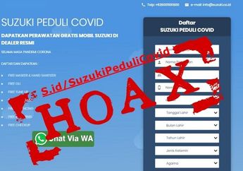 Waduh! Hoax Sudah Sampai Urusan Servis Gratis Nih, Atas Namanya Suzuki