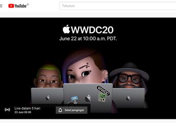 Persiapan WWDC, Apple Bagikan Pengingat Streaming WWDC 2020 di YouTube