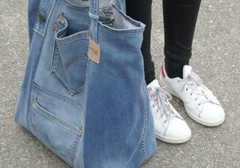 DIY Tote Bag Kece dari Celana Jins Bekas untuk Isi #WaktuBerkualitas!