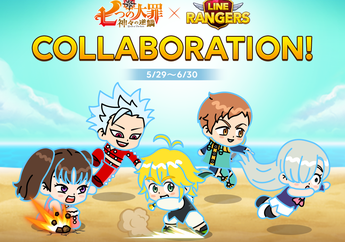 LINE Rangers Jalin Kolaborasi Dengan Serial Anime The Seven Deadly Sins: Wrath of the Gods