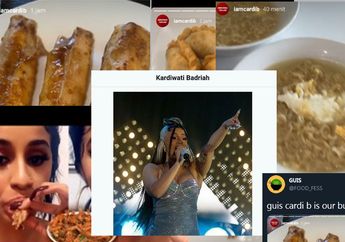 Cardi B Terlihat Makan Piscok Hingga Indomie Rebus, Netizen: Nama Aslinya Kardiwati Badriah