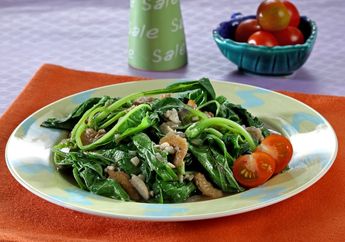 Resep Tumis Bayam Ebi Terasi Enak, Menu Praktis Andalan Untuk Pelengkap Makan Malam