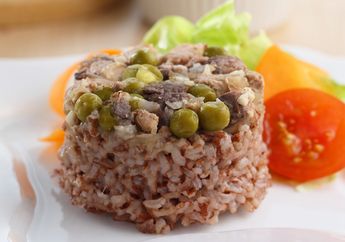 Resep Nasi Tim Beras Merah Enak, Cara Mengolah Beras Merah Menjadi Menu Sarapan Lezat