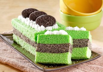 Resep Cake Pandan Oreo Enak, camilan Lembut Untuk Quality Time Bareng Keluarga