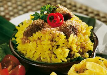 Resep Nasi Kuning Serundeng Daging Enak, Bikin Sarapan Esok Jadi Lebih Spesial