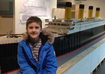 Keren Abis, Remaja Penderita Autisme Ini Bangun Replika Kapal Titanic Pakai LEGO