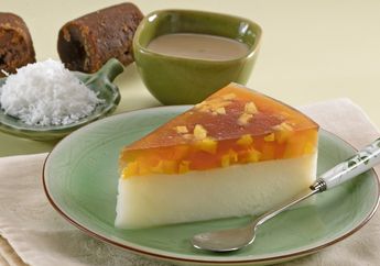 Resep Puding Santan Lapis Gula Merah Enak, Dessert Istimewa Sehabis Makan Malam