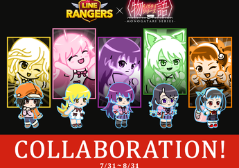 LINE Rangers Umumkan Kolaborasi dengan Serial Anime Monogatari