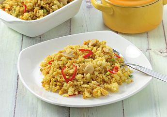 Resep Nasi Goreng Kuning Udang Jamur Enak, Sarapan Unik yang Irit Bahan
