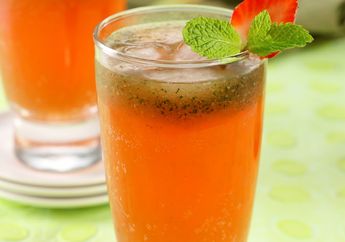 Resep Strawberry Squash Mint Enak Ini Kesegerannya Terus Terasa