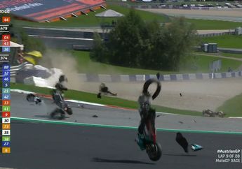 Inilah Link Live Streaming MotoGP Austria 2020, Red Flag, Valentino Rossi Selamat dari Kecelakaan Parah!
