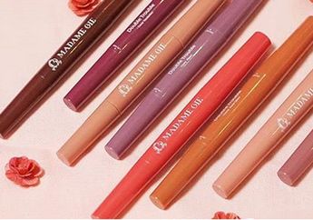 Review Madame Gie Double Trouble Matte Lipstick 2 in 1. Praktis!